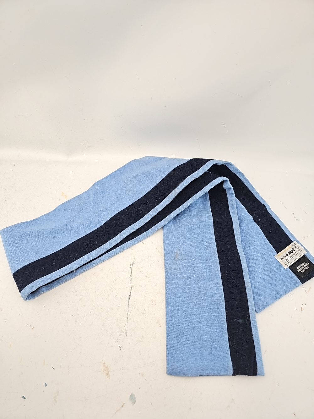 Jack Spade Light Blue and Navy Stripe Scarf
